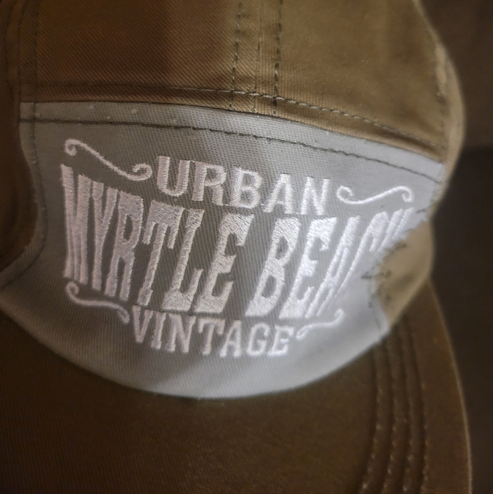 Strand Headwear Urban Vintage Green Myrtle Beach Men Baseball Cotton Hat Size OS